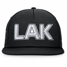 Los Angeles Kings Fanatics Black Authentic Pro Rink Team Code Snapback Hat