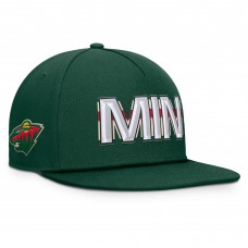 Бейсболка Minnesota Wild Fanatics Green Authentic Pro Rink Team Code