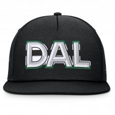 Dallas Stars Fanatics Black Authentic Pro Rink Team Code Snapback Hat