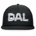 Dallas Stars Fanatics Black Authentic Pro Rink Team Code Snapback Hat