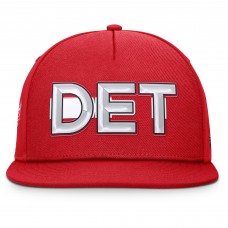 Detroit Red Wings Fanatics Red Authentic Pro Rink Team Code Snapback Hat Detroit Red Wings Fanatics Red Authentic Pro Rink Team Code Snapback Hat