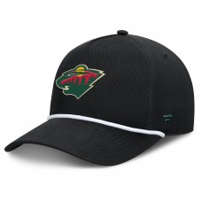 Бейсболка Minnesota Wild Fanatics Black Authentic Pro Rink Roper A-Frame