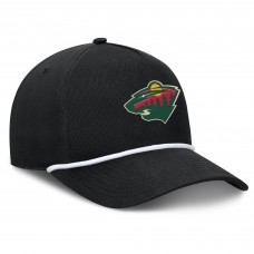 Бейсболка Minnesota Wild Fanatics Black Authentic Pro Rink Roper A-Frame