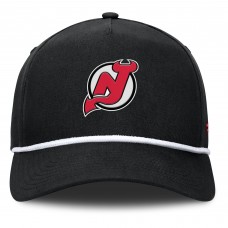 Бейсболка New Jersey Devils Fanatics Black Authentic Pro Rink Roper A-Frame