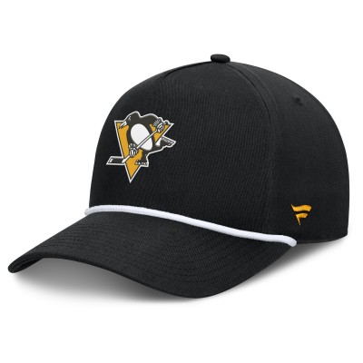 Бейсболка Pittsburgh Penguins Fanatics Black Authentic Pro Rink Roper A-Frame