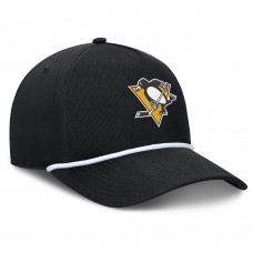 Бейсболка Pittsburgh Penguins Fanatics Black Authentic Pro Rink Roper A-Frame