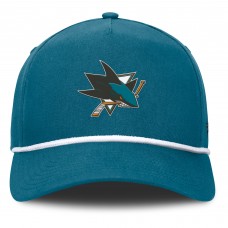 Бейсболка San Jose Sharks Fanatics Teal Authentic Pro Rink Roper A-Frame