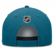 Бейсболка San Jose Sharks Fanatics Teal Authentic Pro Rink Roper A-Frame