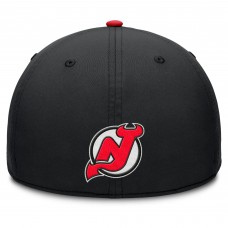 Бейсболка New Jersey Devils Fanatics Black/Red Authentic Pro Rink Team Code