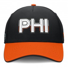 Бейсболка Philadelphia Flyers Fanatics Black/Orange Authentic Pro Rink Team Code