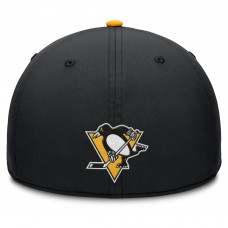 Бейсболка Pittsburgh Penguins Fanatics Black/Gold Authentic Pro Rink Team Code