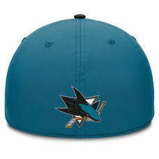 Бейсболка San Jose Sharks Fanatics Teal/Black Authentic Pro Rink Team Code