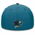 Бейсболка San Jose Sharks Fanatics Teal/Black Authentic Pro Rink Team Code