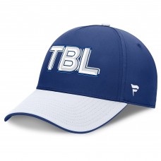 Бейсболка Tampa Bay Lightning Fanatics Blue/White Authentic Pro Rink Team Code