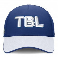 Бейсболка Tampa Bay Lightning Fanatics Blue/White Authentic Pro Rink Team Code