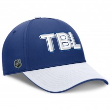 Бейсболка Tampa Bay Lightning Fanatics Blue/White Authentic Pro Rink Team Code