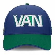 Бейсболка Vancouver Canucks Fanatics Blue/Green Authentic Pro Rink Team Code