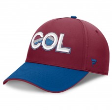 Бейсболка Colorado Avalanche Fanatics Burgundy/Blue Authentic Pro Rink Team Code