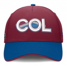 Бейсболка Colorado Avalanche Fanatics Burgundy/Blue Authentic Pro Rink Team Code