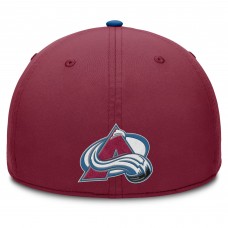 Бейсболка Colorado Avalanche Fanatics Burgundy/Blue Authentic Pro Rink Team Code