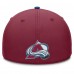 Бейсболка Colorado Avalanche Fanatics Burgundy/Blue Authentic Pro Rink Team Code