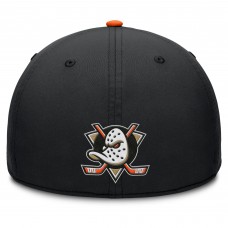Бейсболка Anaheim Ducks Fanatics Black/Orange Authentic Pro Rink Team Code