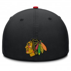 Бейсболка Chicago Blackhawks Fanatics Black/Red Authentic Pro Rink Team Code