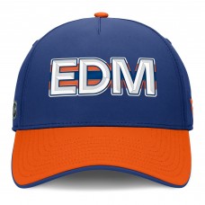 Бейсболка Edmonton Oilers Fanatics Royal/Orange Authentic Pro Rink Team Code