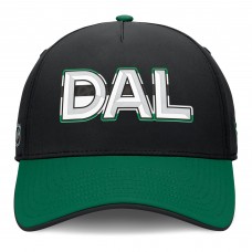 Бейсболка Dallas Stars Fanatics Black/Kelly Green Authentic Pro Rink Team Code