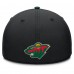 Бейсболка Minnesota Wild Fanatics Black/Green Authentic Pro Rink Team Code