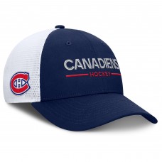 Бейсболка Montreal Canadiens Fanatics Navy/White Authentic Pro Rink Lockup