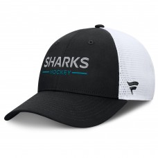 Бейсболка San Jose Sharks Fanatics Black/White Authentic Pro Rink Lockup Бейсболка San Jose Sharks Fanatics Black/White Authentic Pro Rink Lockup