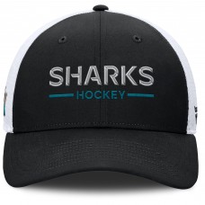 Бейсболка San Jose Sharks Fanatics Black/White Authentic Pro Rink Lockup Бейсболка San Jose Sharks Fanatics Black/White Authentic Pro Rink Lockup