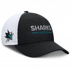 Бейсболка San Jose Sharks Fanatics Black/White Authentic Pro Rink Lockup Бейсболка San Jose Sharks Fanatics Black/White Authentic Pro Rink Lockup