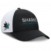 Бейсболка San Jose Sharks Fanatics Black/White Authentic Pro Rink Lockup