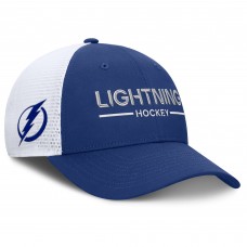 Бейсболка Tampa Bay Lightning Fanatics Blue/White Authentic Pro Rink Lockup