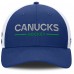 Бейсболка Vancouver Canucks Fanatics Blue/White Authentic Pro Rink Lockup