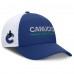 Бейсболка Vancouver Canucks Fanatics Blue/White Authentic Pro Rink Lockup