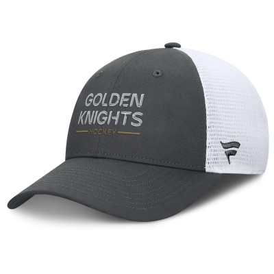 Бейсболка Vegas Golden Knights Fanatics Gray/White Authentic Pro Rink Lockup