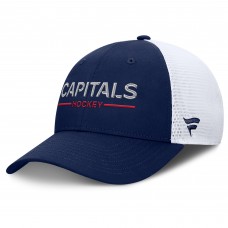 Бейсболка Washington Capitals Fanatics Navy/White Authentic Pro Rink Lockup