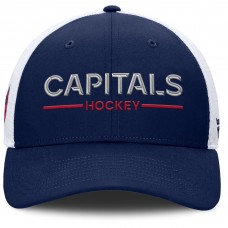 Бейсболка Washington Capitals Fanatics Navy/White Authentic Pro Rink Lockup