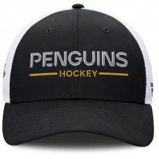 Бейсболка Pittsburgh Penguins Fanatics Black/White Authentic Pro Rink Lockup Бейсболка Pittsburgh Penguins Fanatics Black/White Authentic Pro Rink Lockup