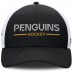 Бейсболка Pittsburgh Penguins Fanatics Black/White Authentic Pro Rink Lockup