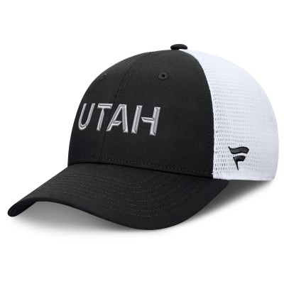 Бейсболка Utah Mammoth Fanatics Black/White Authentic Pro Rink Lockup