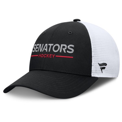 Бейсболка Ottawa Senators Fanatics Black/White Authentic Pro Rink Lockup