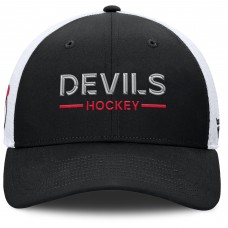 Бейсболка New Jersey Devils Fanatics Black/White Authentic Pro Rink Lockup
