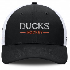 Бейсболка Anaheim Ducks Fanatics Black/White Authentic Pro Rink Lockup