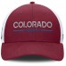 Бейсболка Colorado Avalanche Fanatics Burgundy/White Authentic Pro Rink Lockup