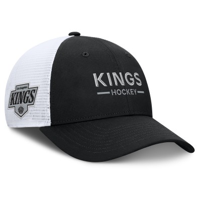 Бейсболка Los Angeles Kings Fanatics Black/White Authentic Pro Rink Lockup