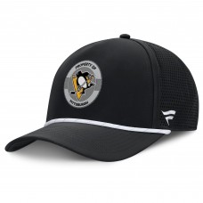 Бейсболка Pittsburgh Penguins Fanatics Black Authentic Pro Rink